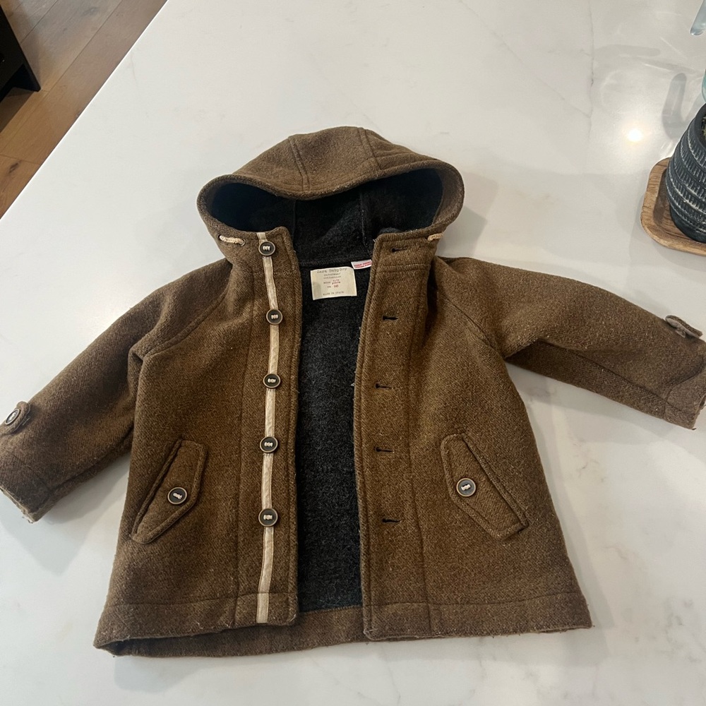 Zara baby boy wool coat